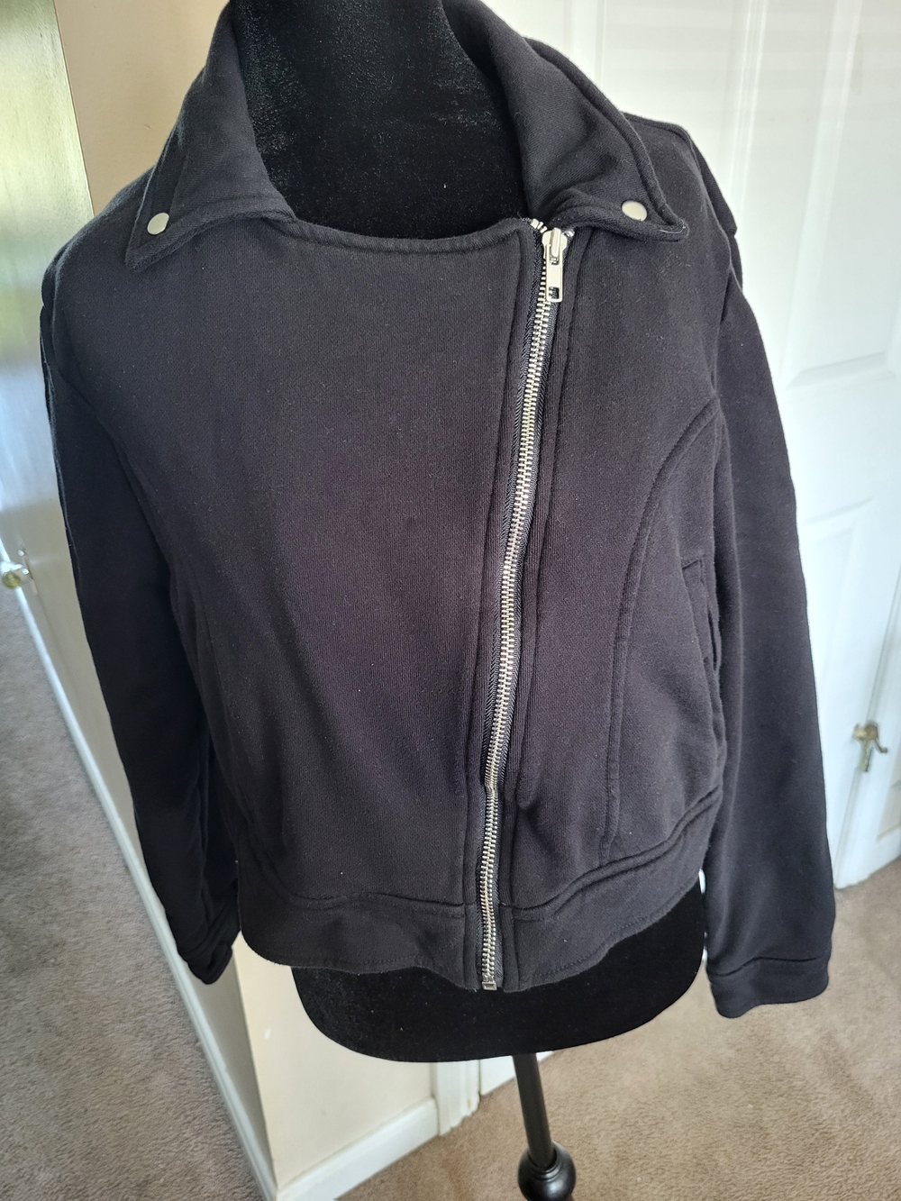 LuLaRoe Black Asymmetrical Zip Jacket